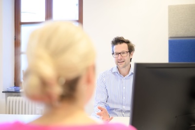 Gespräch mit Patient